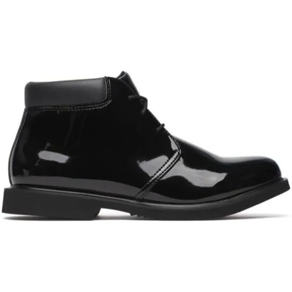 Thorogood Sz. 13M Mens Black Patent Leather Dress Ankle Boots Lace-Up Sole New‎